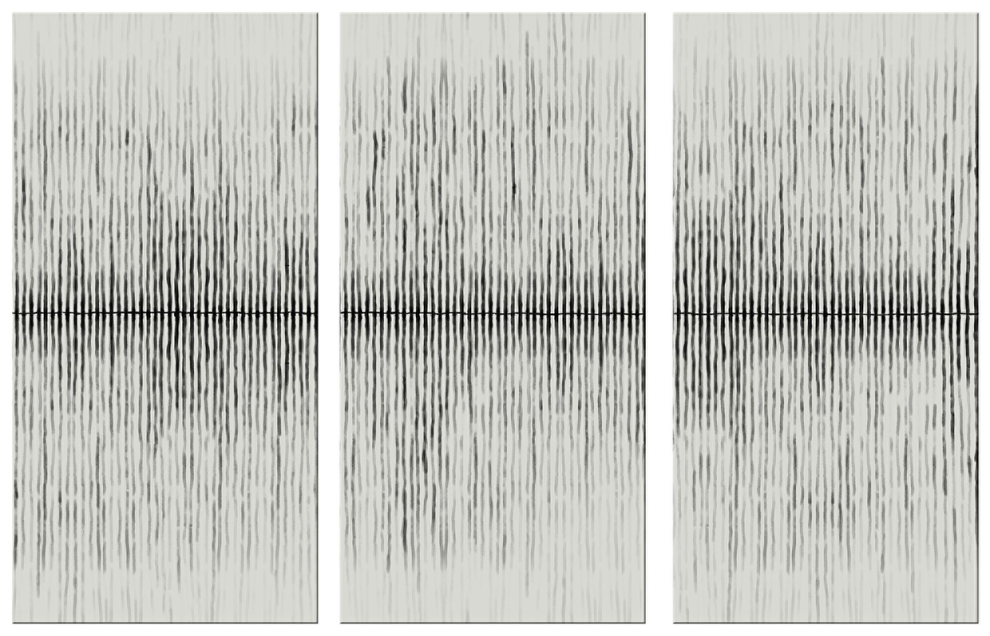 Horizon 40" High Triptych 3-Piece Canvas Wall Art