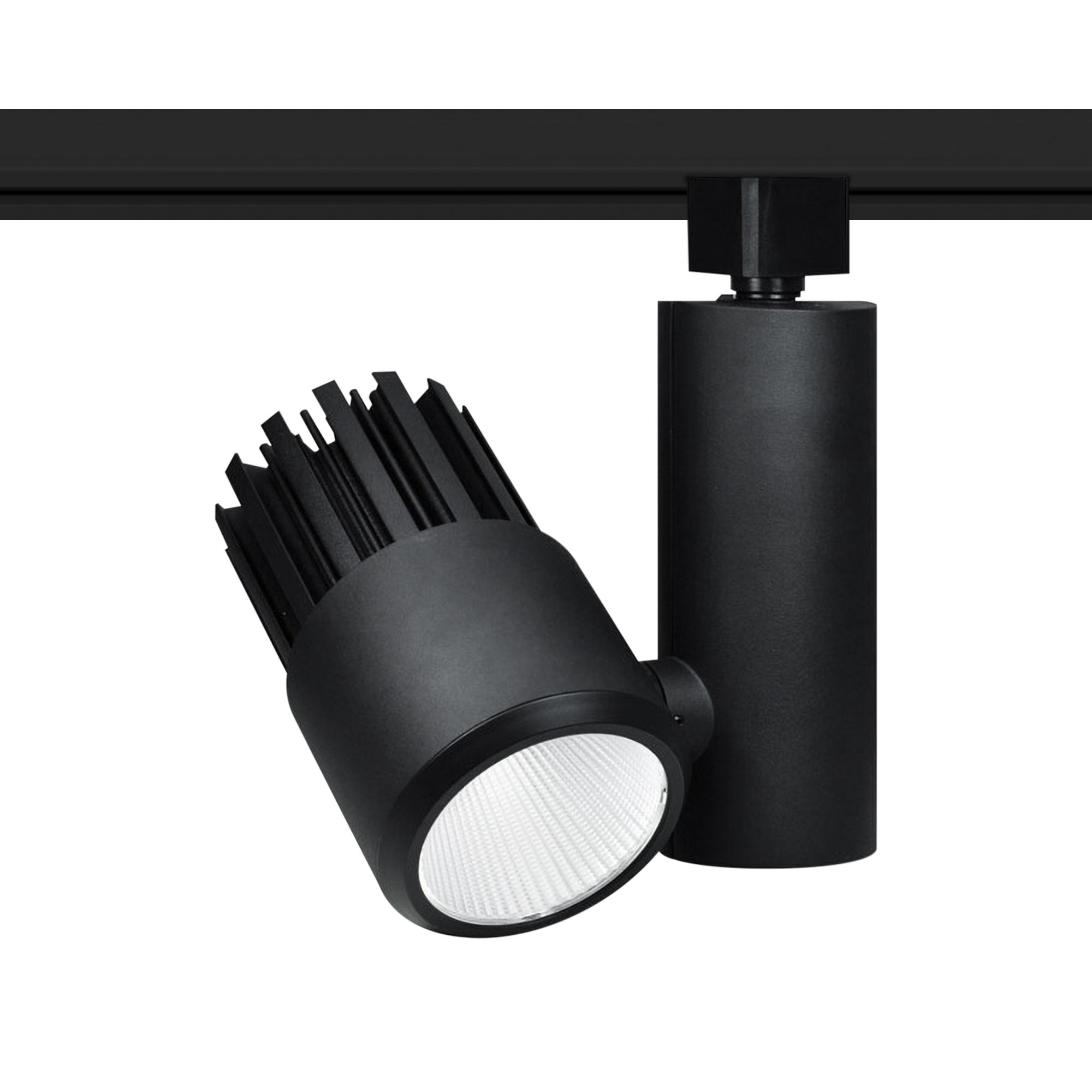 Nora Aiden 15 Watt Black 3000K LED Cylinder Halo Track Head 63C78