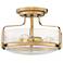 Hinkley Harper 14 1/2"W Heritage Brass 3-Light Ceiling Light