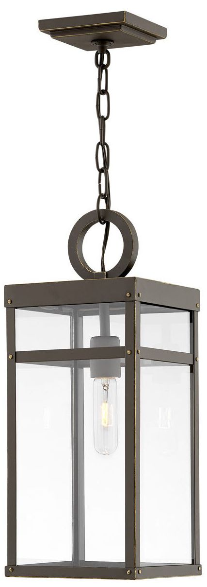 Hinkley Porter 19"H Oil-Rubbed Bronze Outdoor Hanging Light