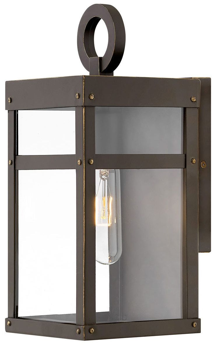 Hinkley Porter 13" High Oil-Rubbed Bronze Outdoor Wall Light