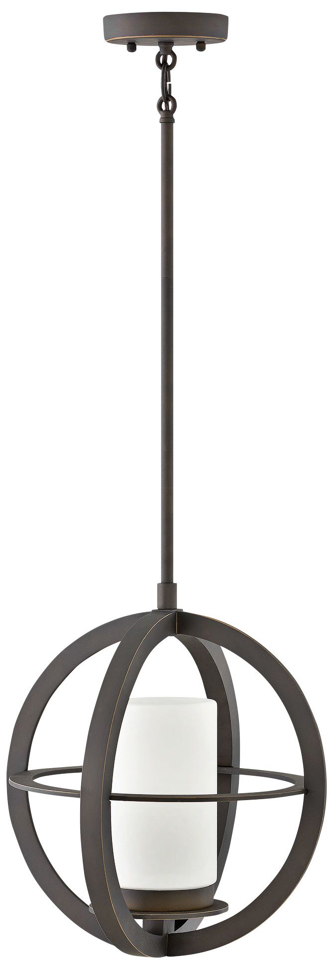 Compass 14 3/4" High Oil-Rubbed Bronze Outdoor Hanging Light