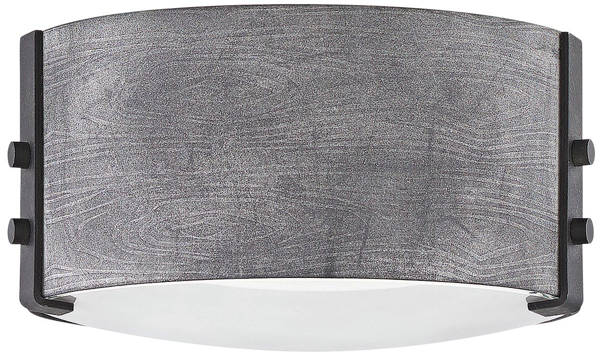 Hinkley Sawyer 9" Wide Aged Zinc Outdoor Ceiling Light
