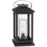 Hinkley Atwater 21 1/2&quot; High Black Glass Outdoor Lantern