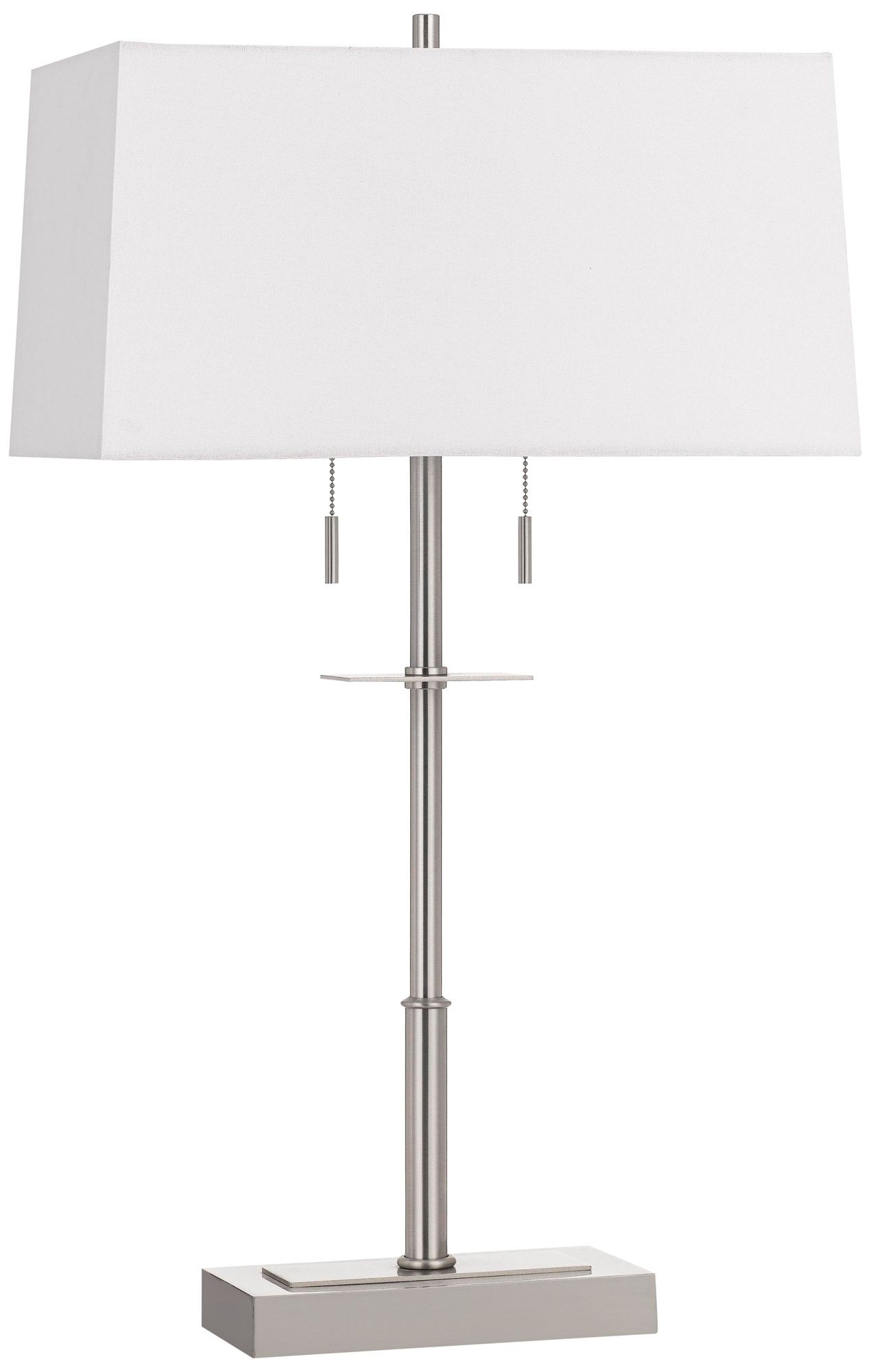Norwich Brushed Steel Metal Pole Table Lamp 63K09 Lamps Plus
