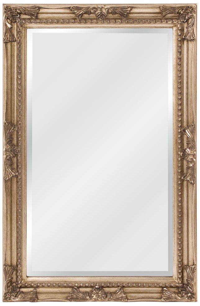 Howard Elliott Queen Ann Silver 24" x 36" Wall Mirror