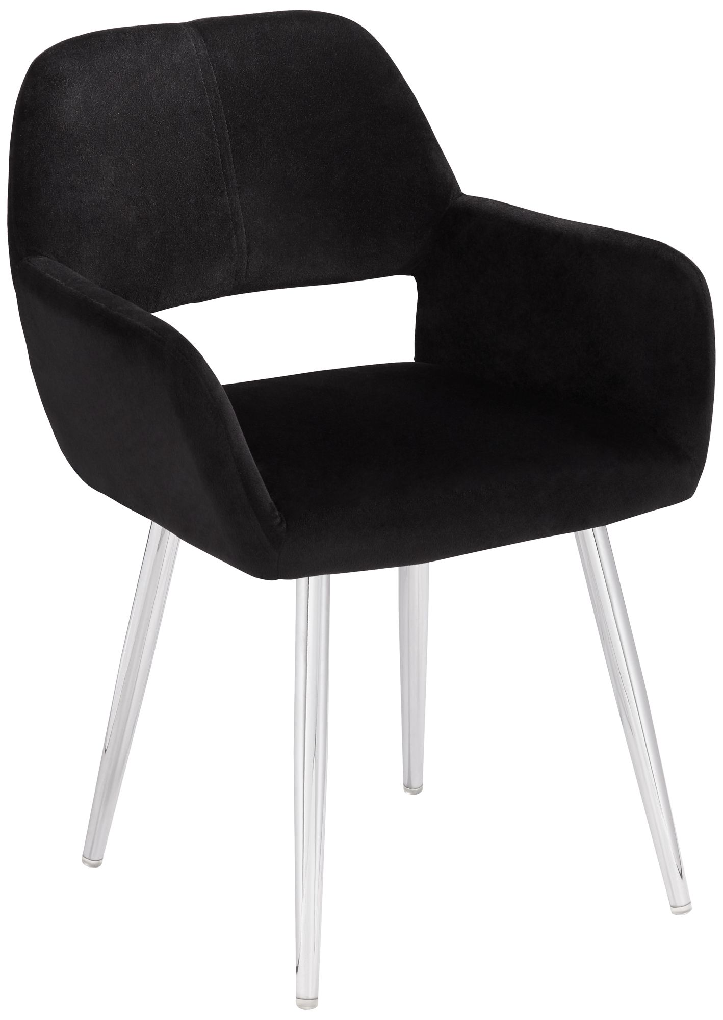 Martin Black Fabric Modern Dining Chair 63R98 Lamps Plus