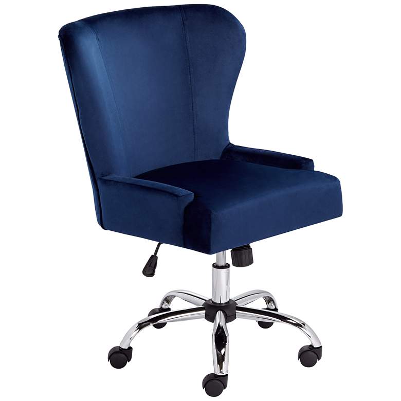 Image 3 Erin Blue Fabric Adjustable Office Chair