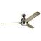 60" Kichler Zeus Brushed Nickel and Silver LED Ceiling Fan