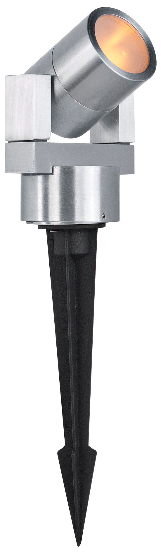 Alumilux 3 3/4"H Satin Aluminum LED Landscape Spot Light