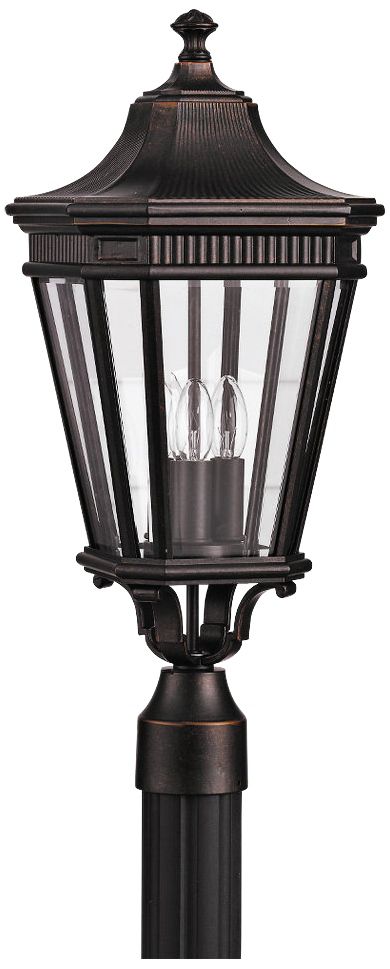 Cotswold Lane 22 1/2"H Grecian Bronze Outdoor Post Light