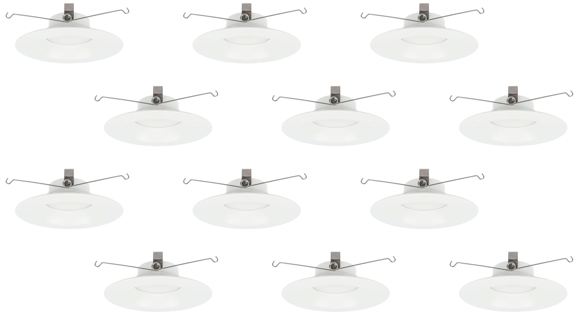 LED Advantage 5"/6" White Retrofit Downlights Set of 12