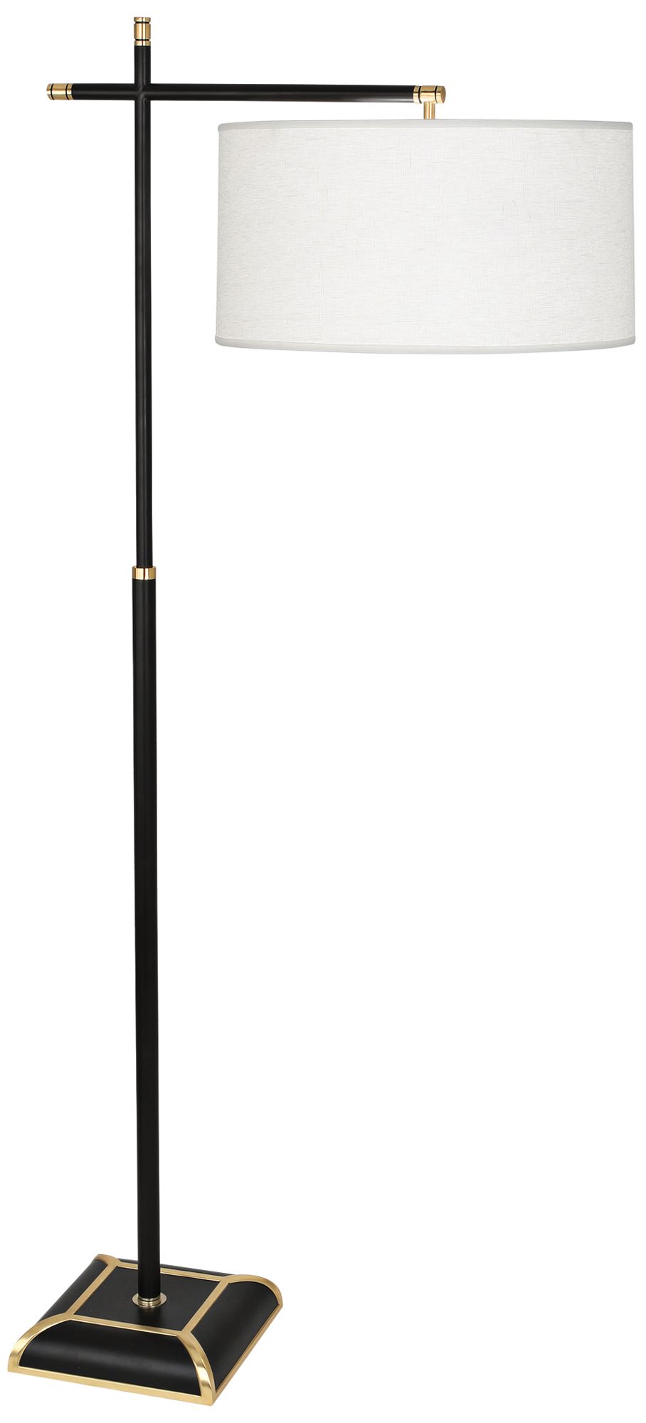 Robert Abbey Ranger Matte Black Painted Metal Floor Lamp