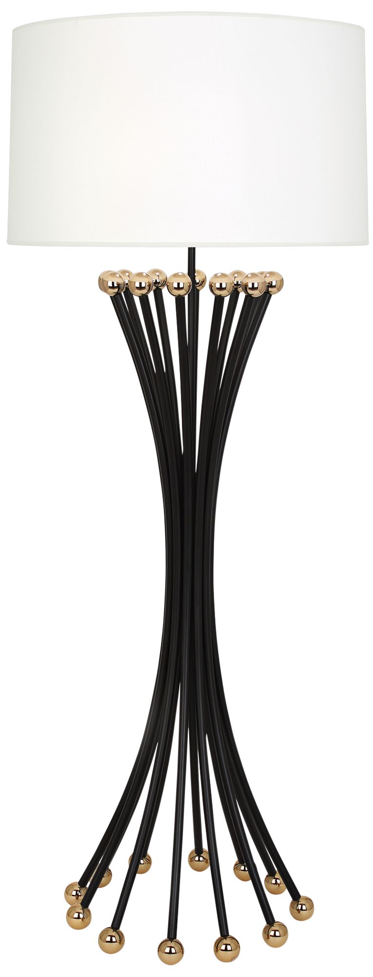 Jonathan Adler Biarritz Blackened Metal Floor Lamp 64G19 Lamps Plus