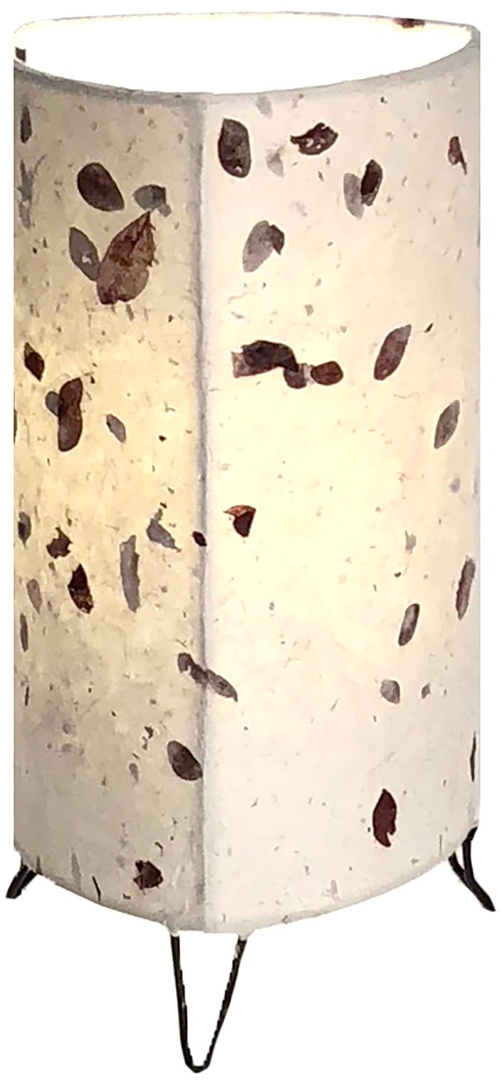 Eangee Bowed 16" High Red Acacia Uplight Accent Table Lamp