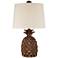 Paget Brown Pineapple Accent Table Lamp