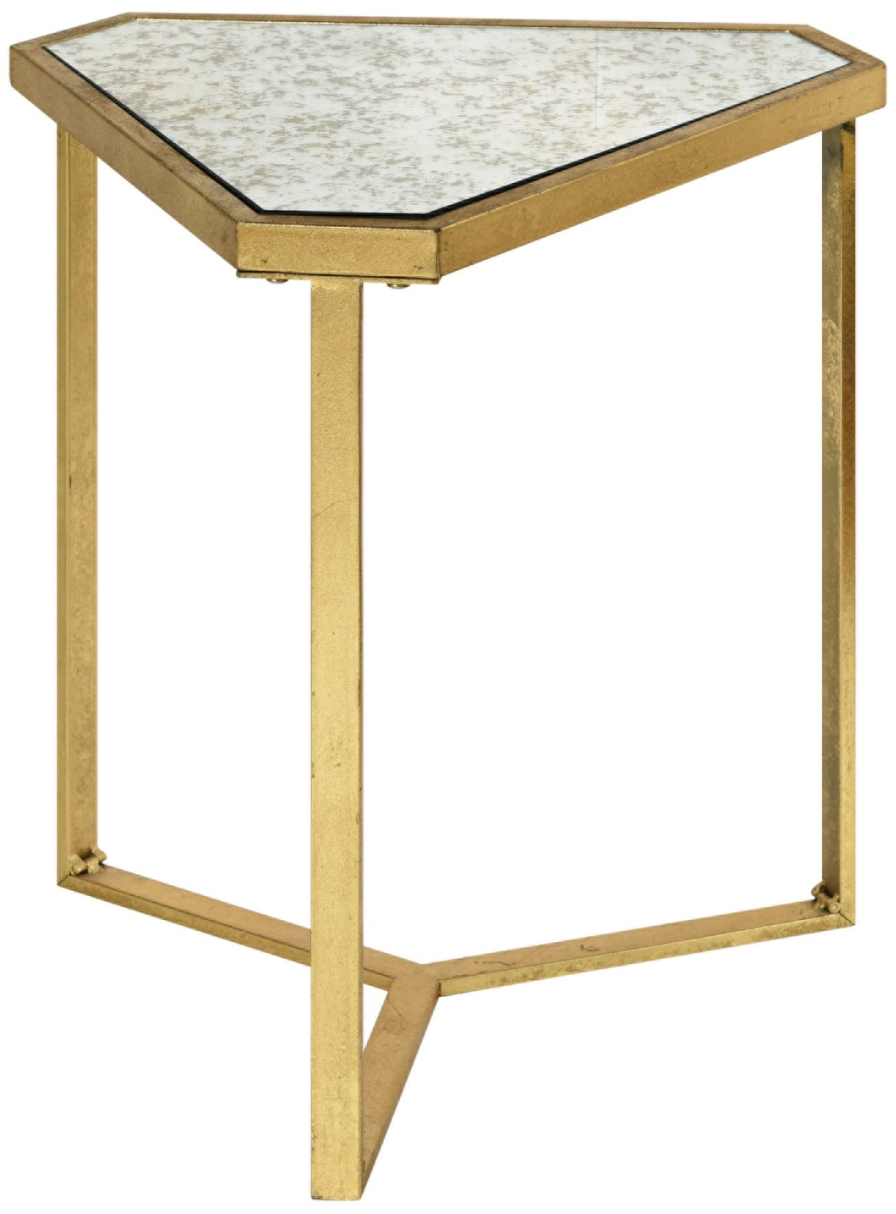 Roxie 19" Wide Rose Gold Modern Side Table