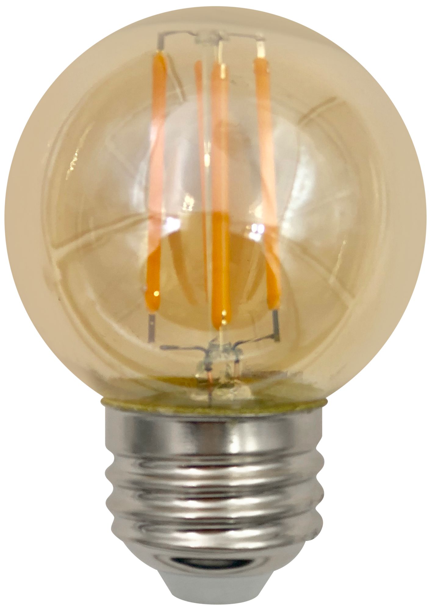 60W Equivalent Amber 6W LED Dimmable G16 Filament