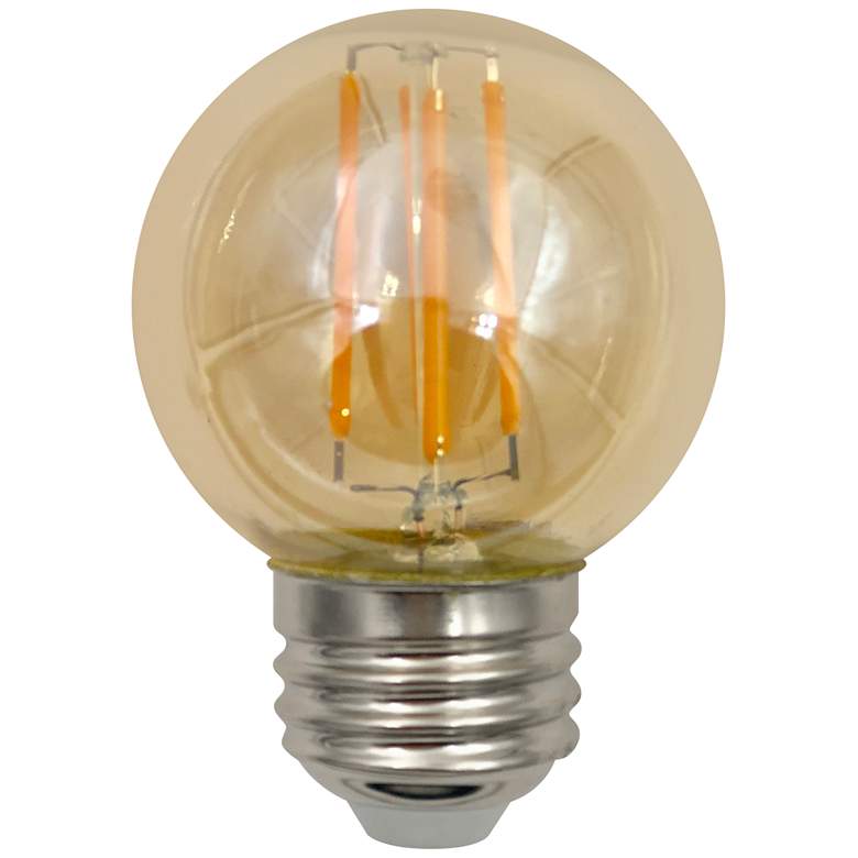 60W Equivalent Amber 6W LED Dimmable G16 Filament