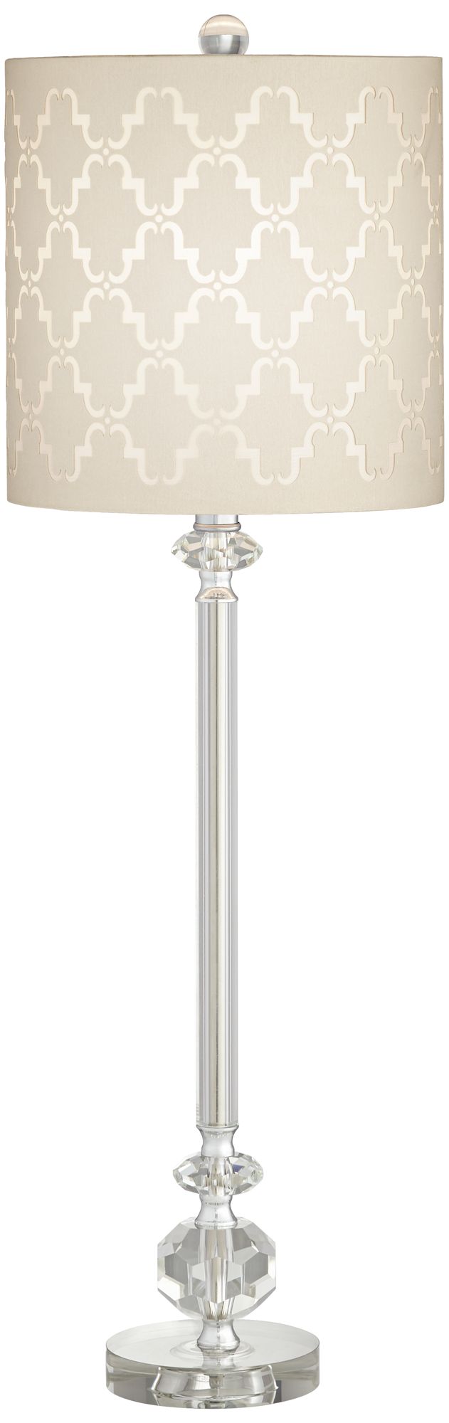crystal column table lamp