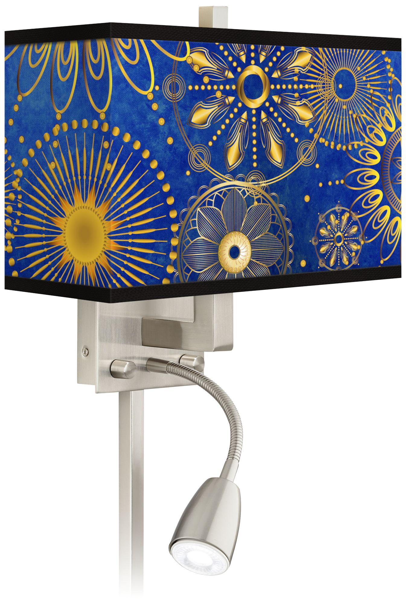 Celestial Giclee Glow LED Reading Light Plug-In Sconce