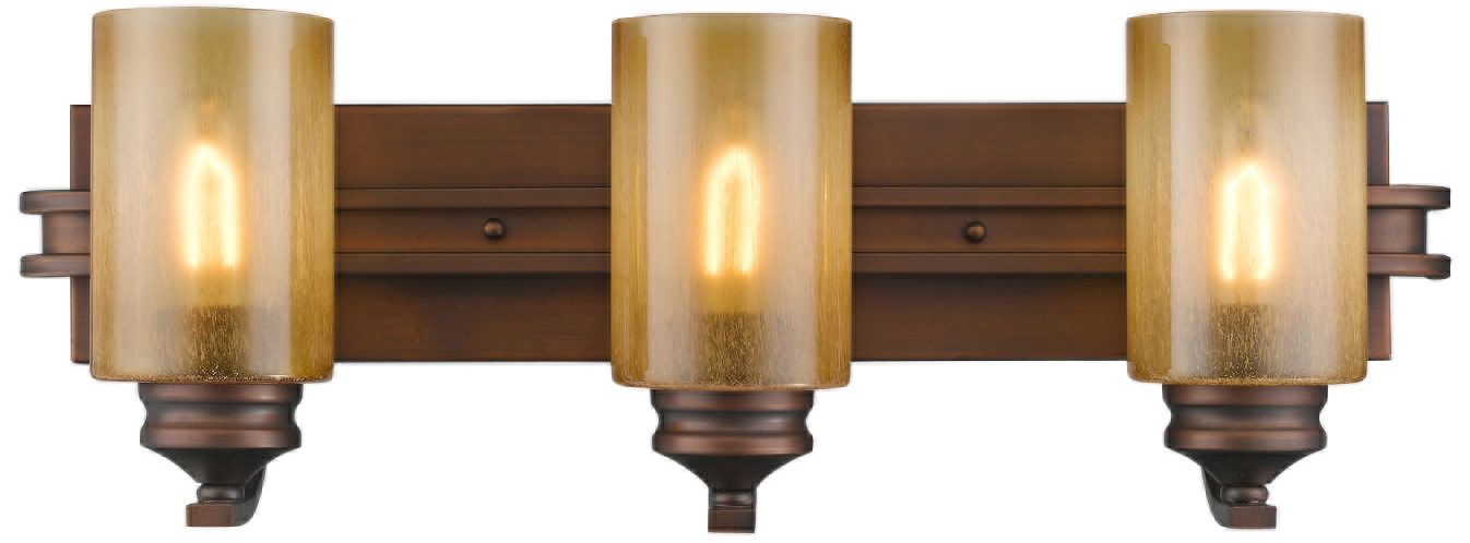 Hidalgo 25 1/4"W Sovereign Bronze 3-Light Bath Light