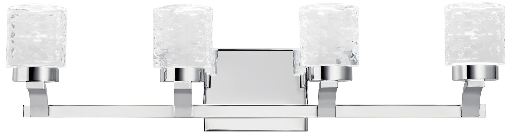 Elan Rene 27 1/2" Wide Chrome 4-Light LED Bath Light