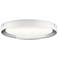 Elan Incus 19 3/4" Wide White and Chrome LED Ceiling Light