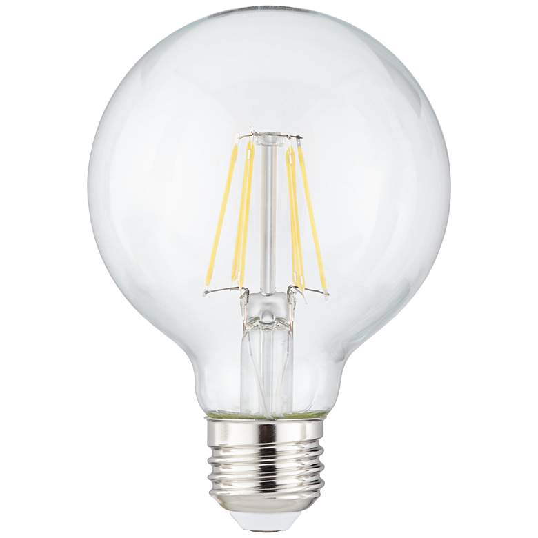 Image 1 75W Equivalent Tesler Clear 9W LED Dimmable Standard G25