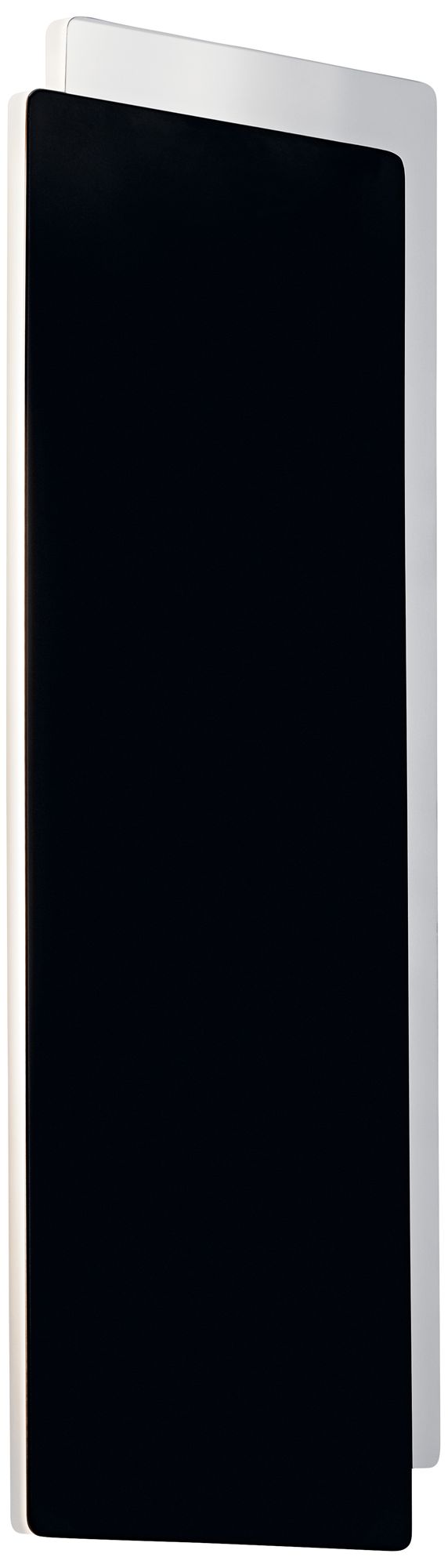 Elan Slade 20" High Matte Black and Chrome LED Wall Sconce