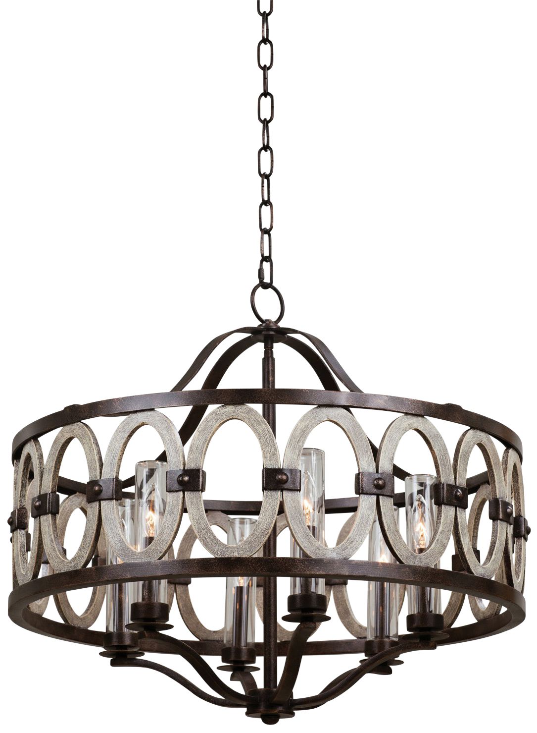 Kalco Belmont 25" High Florence Gold Outdoor Hanging Light