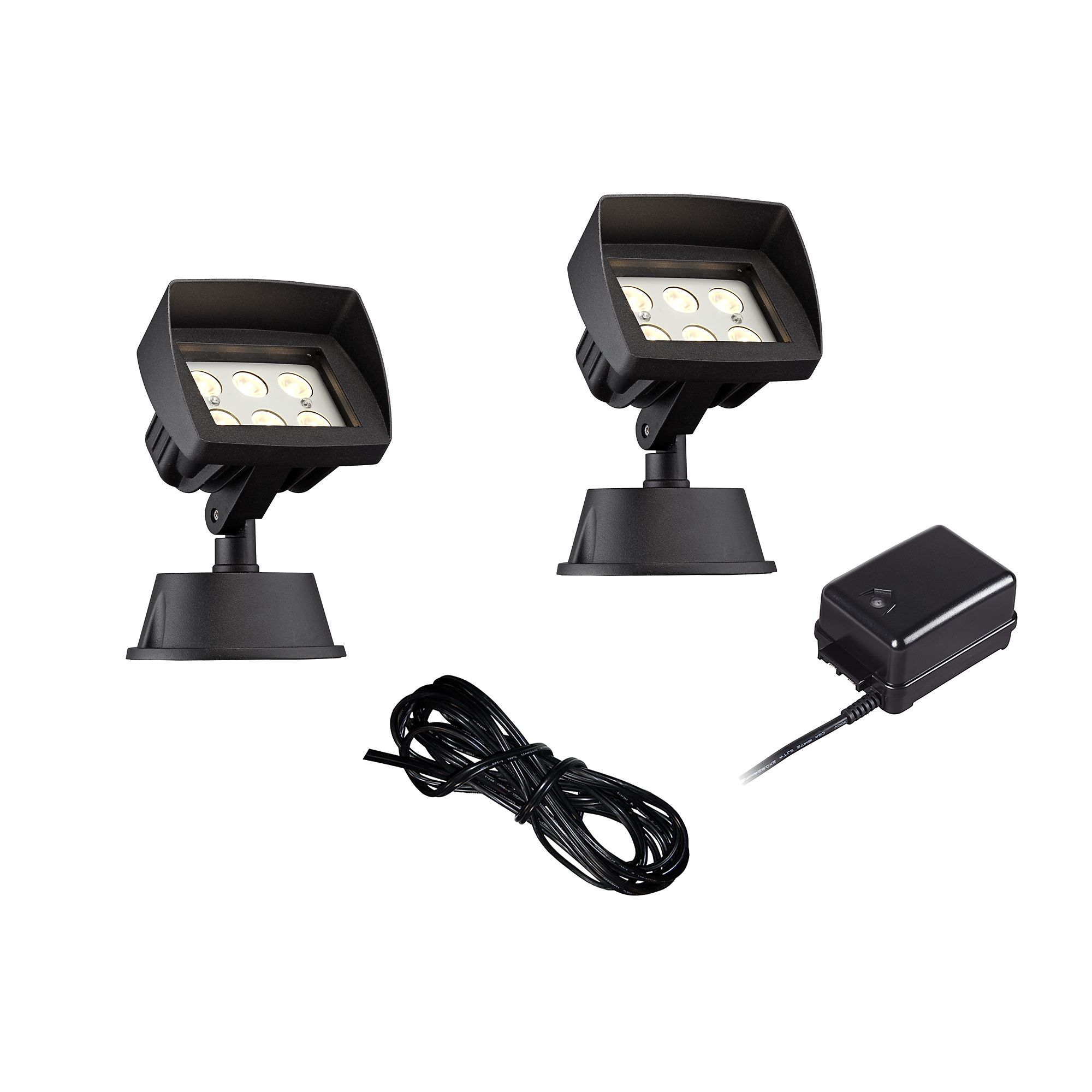 Super Duty Eastham Black 4-Piece LED Landscape Lighting Set