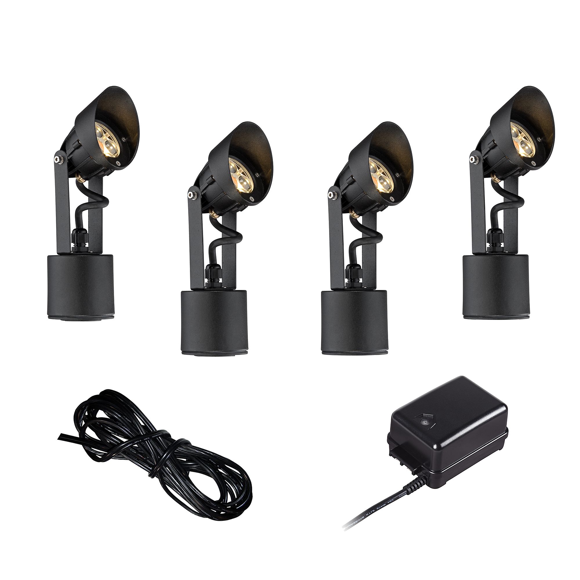 Super Duty Black 6-Piece LED Landscape Lighting Set
