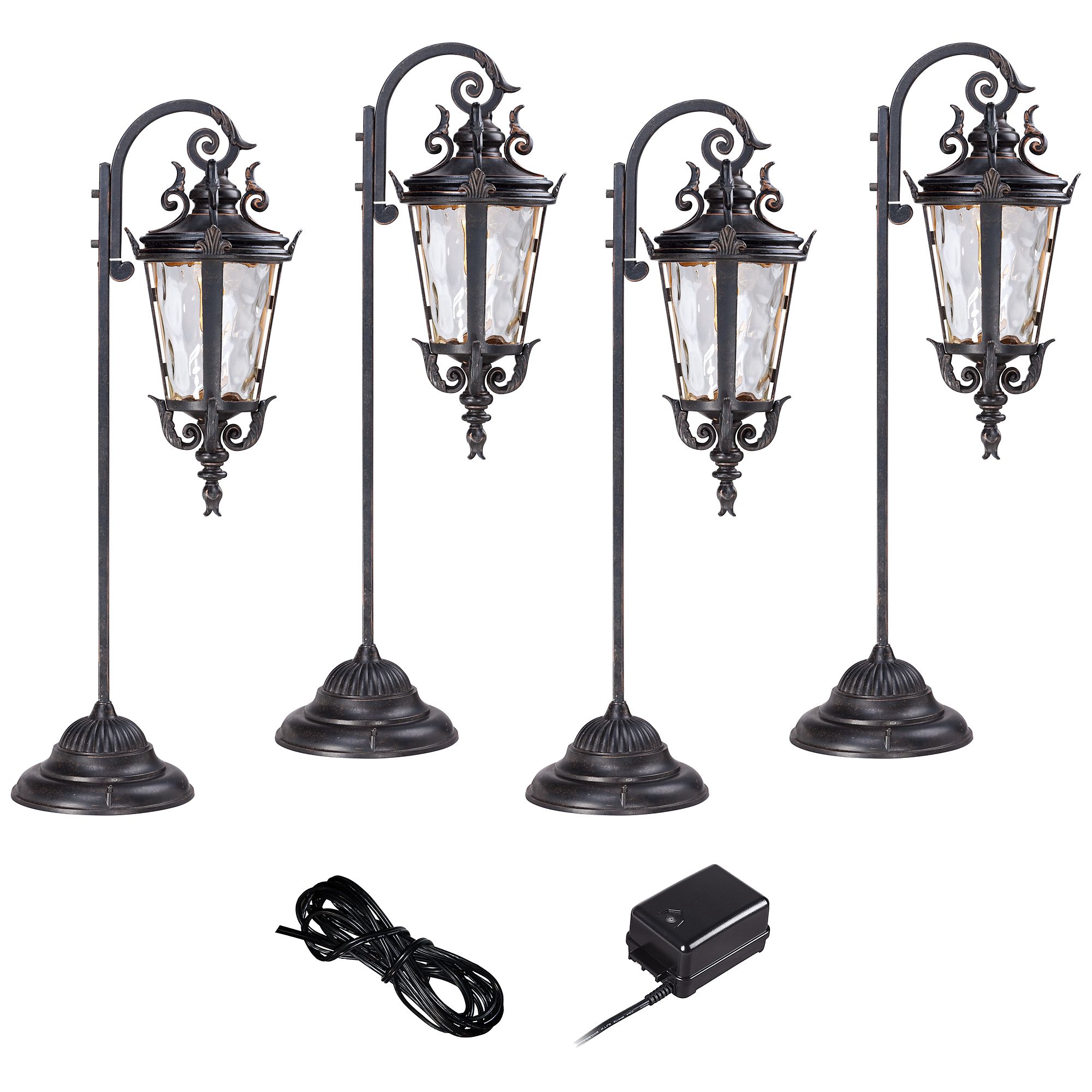 Casa Marseille Bronze 6-Piece LED Landscape Light Kit