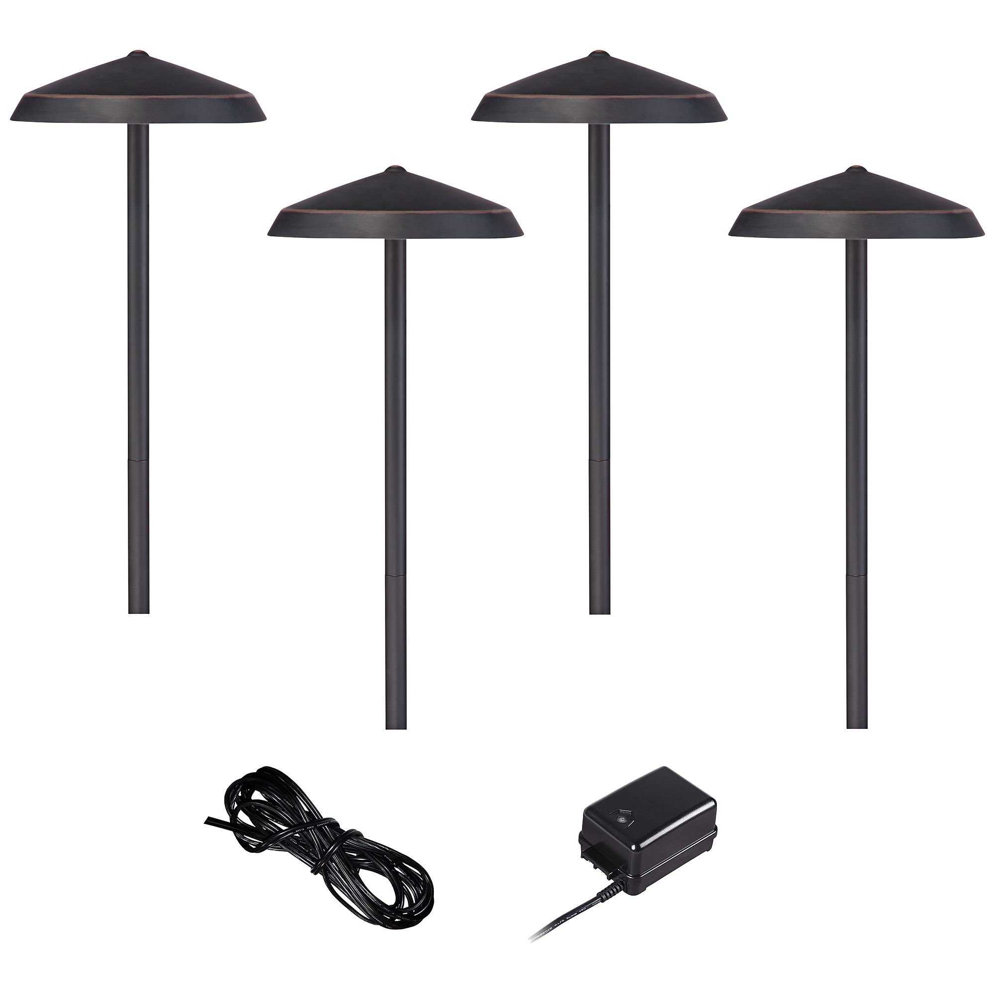Albany Bronze LED Dome Path Light Landscape Kit