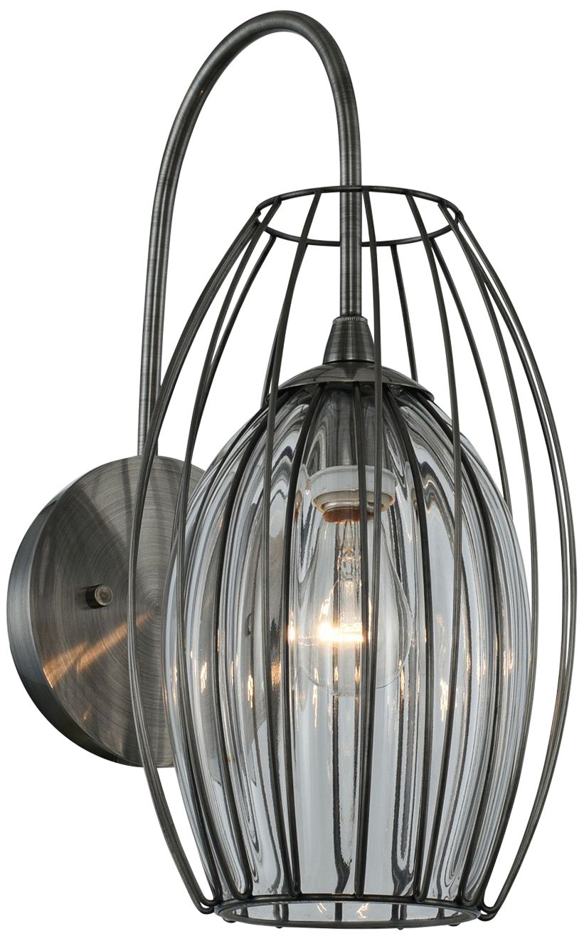 Kalco Emilia 8" Wide Chemical Stainless Steel Wall Sconce