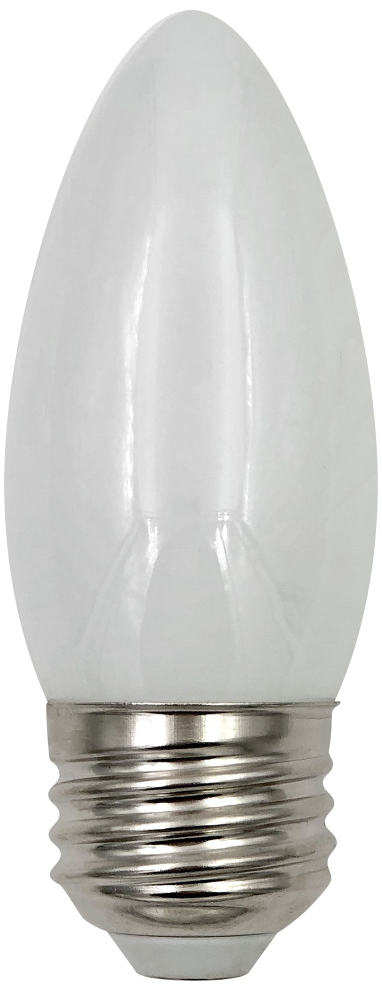 60W Equivalent 5.5W Dimmable White Glass LED Torpedo Bulb