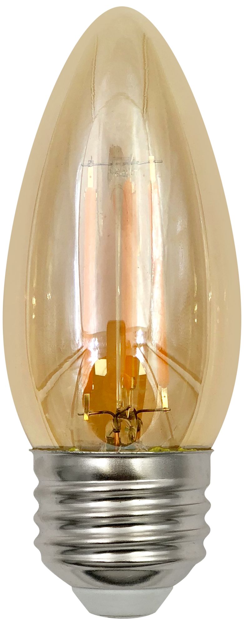 60W Equivalent Amber 5.5W LED Dimmable Torpedo Bulb