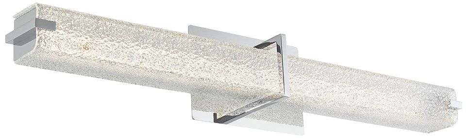 Squire 26 1/4" Wide Chrome Water Glass LED Bath Light 