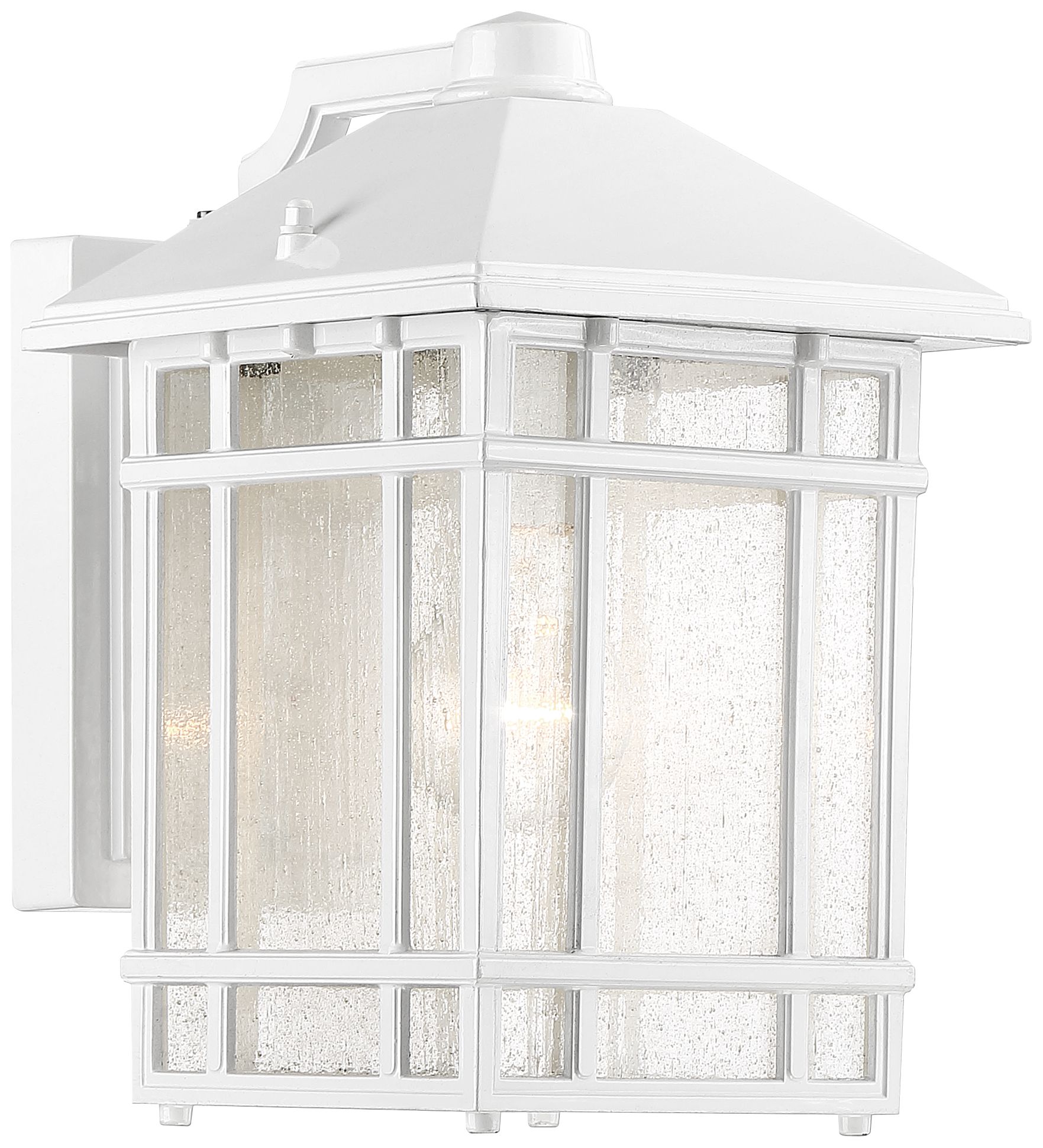 Jardin du Jour 11"H White Dusk to Dawn Outdoor Wall Light 64T63