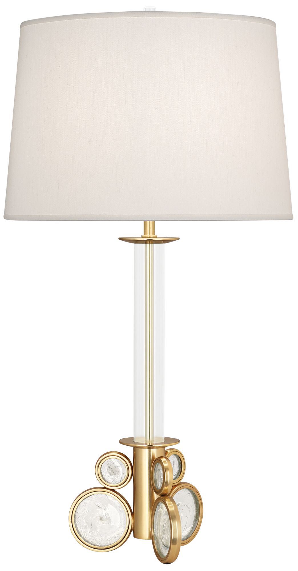 brass look table lamp