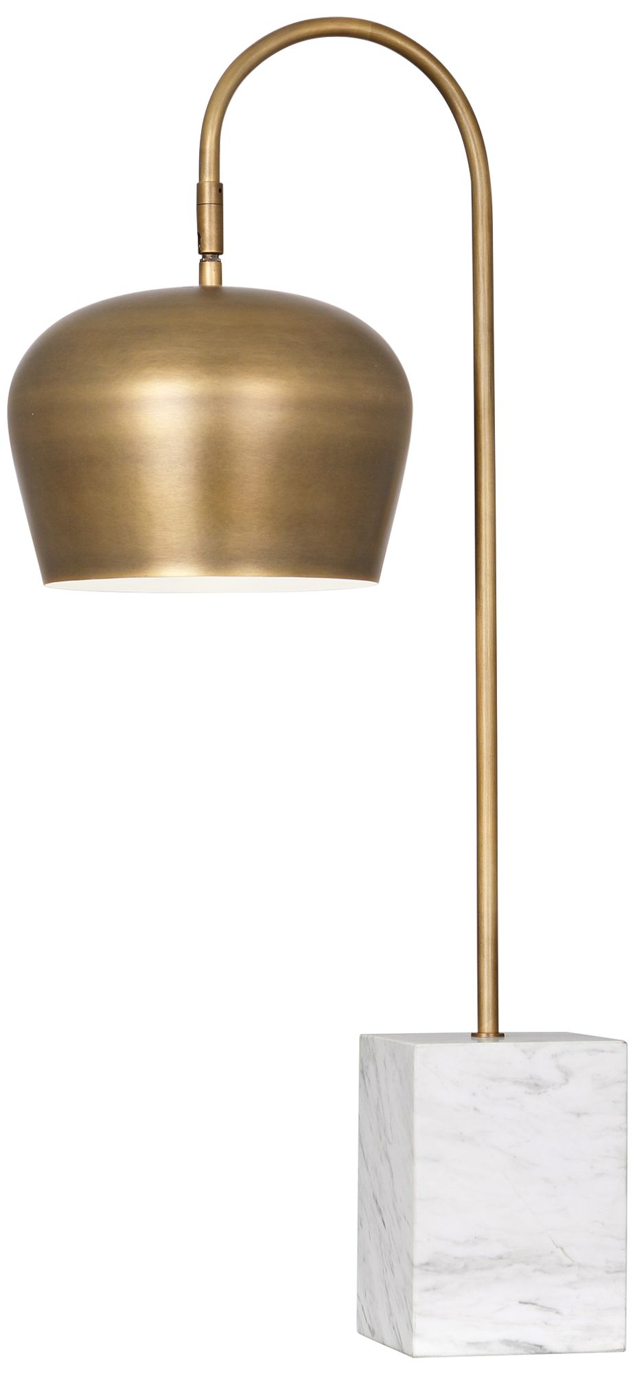 Rico Espinet Bumper Warm Brass Metal Arc Desk Lamp
