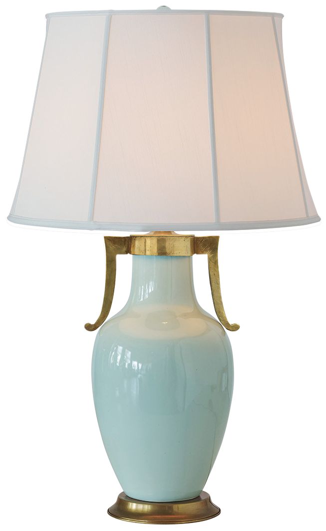 Port 68 Glenda Celadon Porcelain Vase Table Lamp 64W43 Lamps Plus