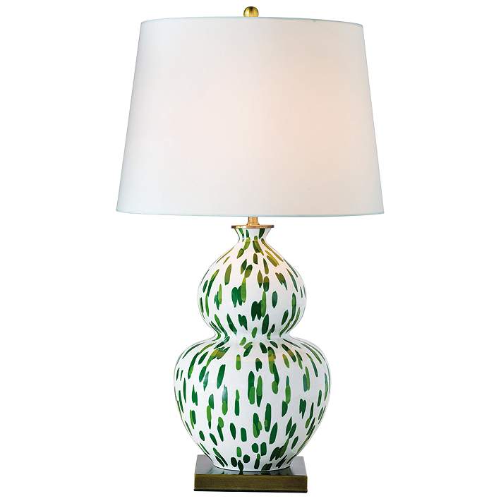 Port 68 Mill Reef Palm Double Gourd, Green Gourd Lamp