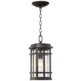 Neri 14 1/2&quot; High Oil-Rubbed Bronze Outdoor Hanging Light