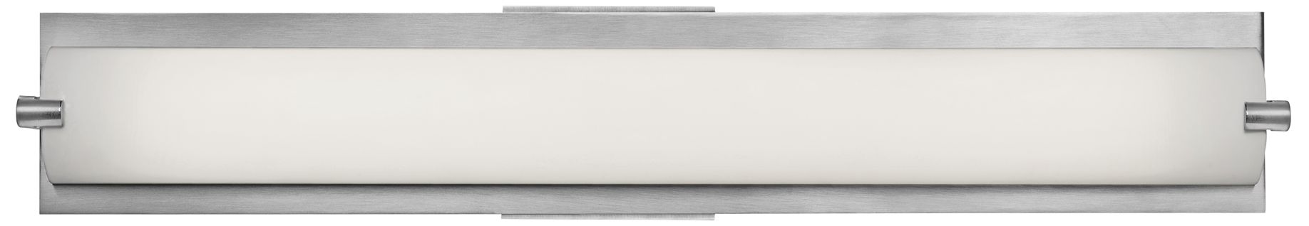Geneva 24 1/2" Wide Brushed Steel Bath Light with Opal Shade
