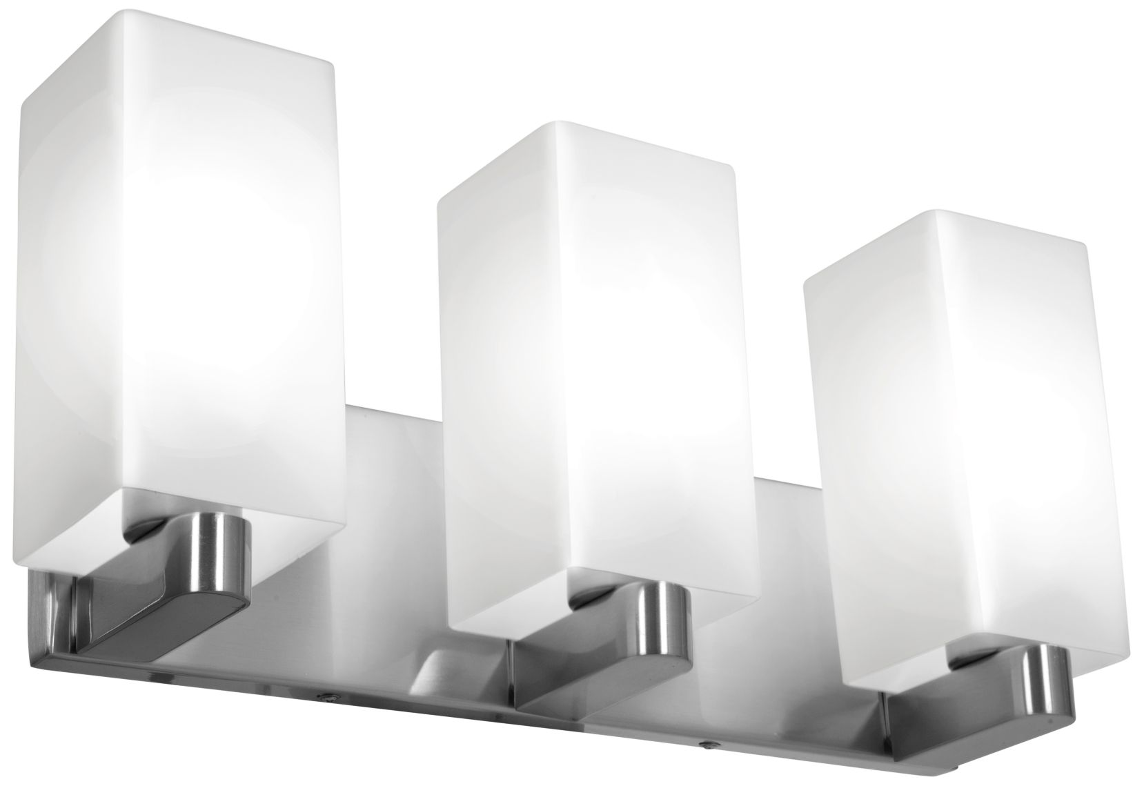 Archi 18" Wide Brushed Steel 3-Light Bath Light