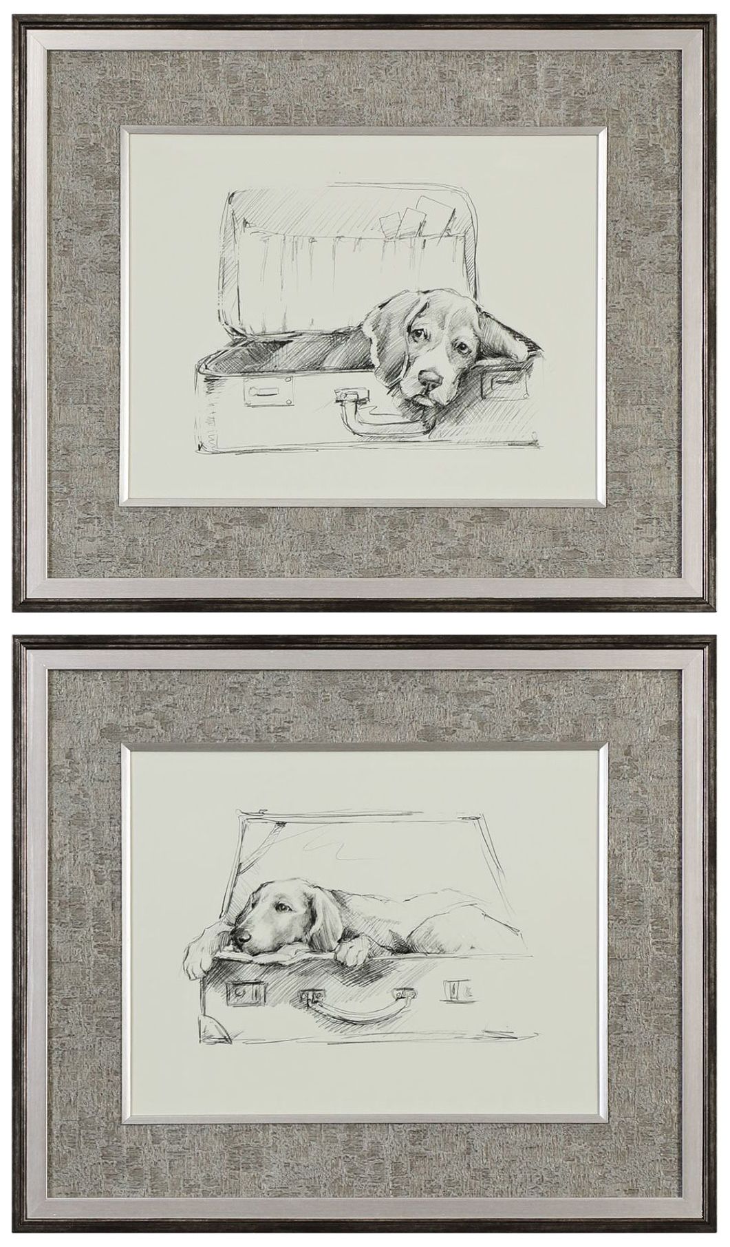 Stowaway 26 1/4" Wide 2-Piece Framed Wall Art Print Set