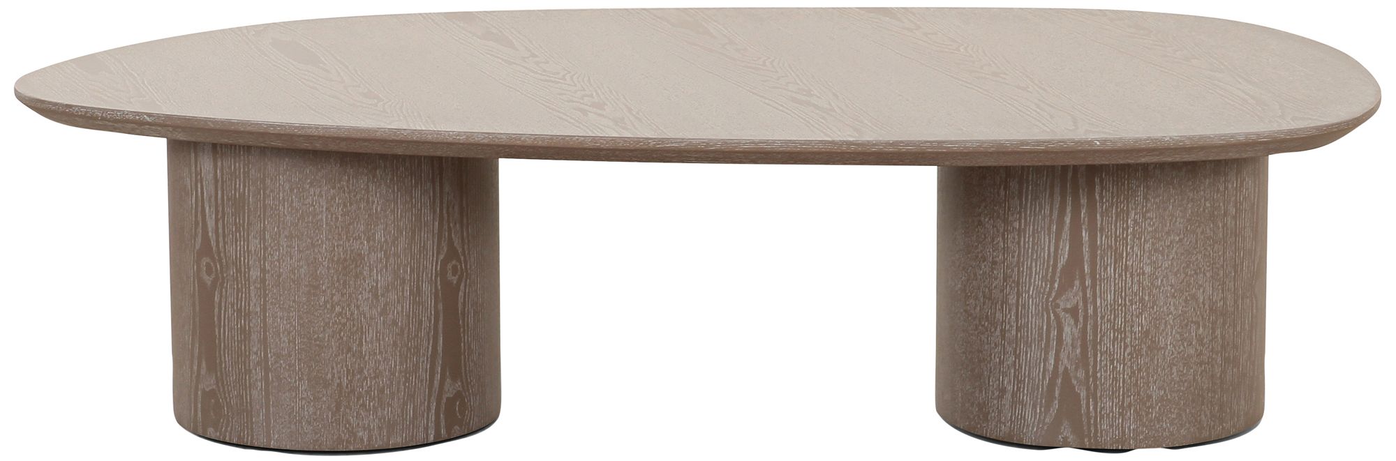 TOV Rhema 47 3/4" Wide Washed Ash Oblong Wood Modern Coffee Table