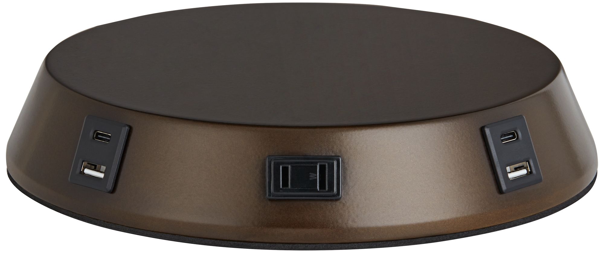 Charging USB-Outlet Touch Sensor Bronze Workstation Base